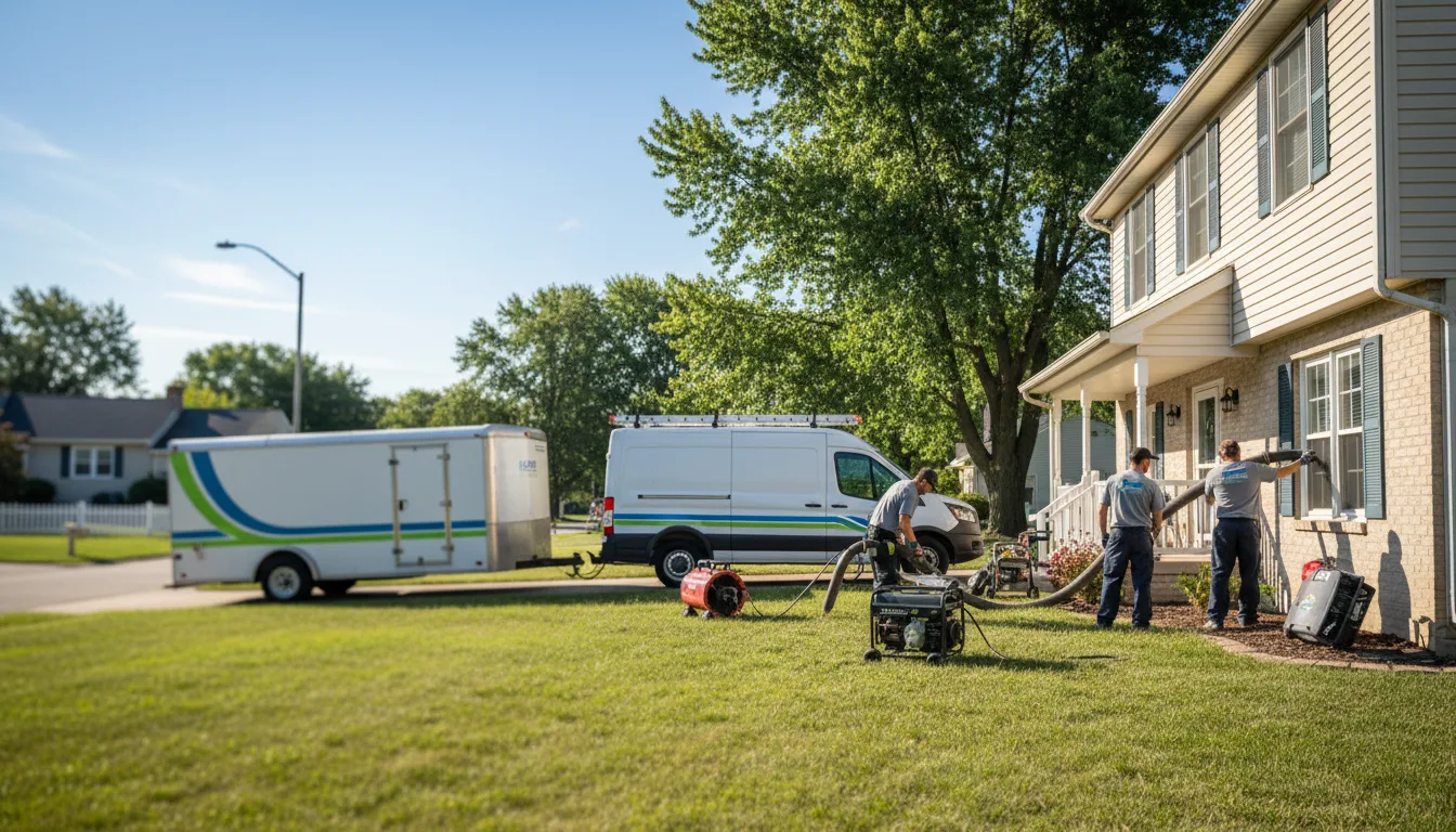 Flooded Basement Restoration And Cleanup With Repair in New Cambria, KS near me